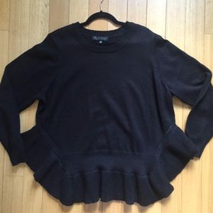 Eloquii Ruffled Peplum Sweater Size 22/24